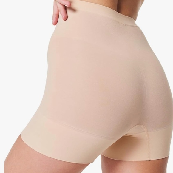 SPANX Seamless Power Mid-Thigh Short Sz L Lightweight All-Day Comfort Control - Picture 3 of 5